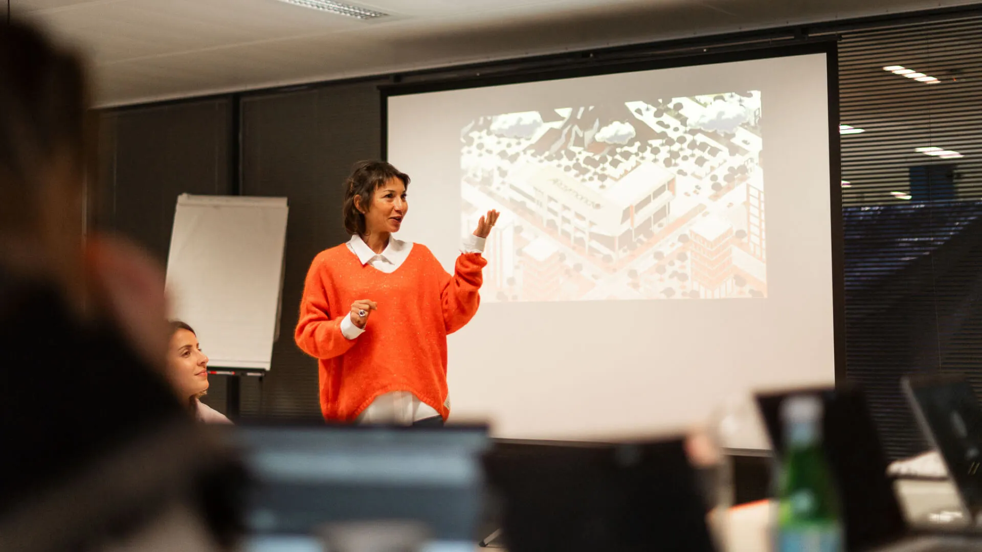 Woman doing a presentation
